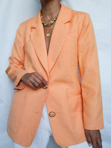 Orange vintage blazer - lallasshop