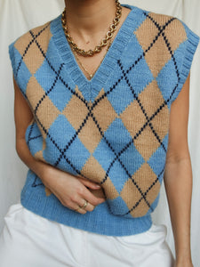 "jane " sleeveless knitted jumper