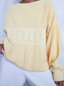 "Hello” knitted jumper - lallasshop