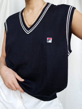 Load image into Gallery viewer, FILA sleeveless knitted jumper
