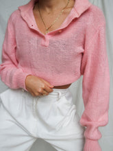 Load image into Gallery viewer, &quot;Clara&quot; pink polo jumper (M)
