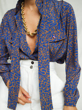 Load image into Gallery viewer, &quot;Serpent&quot; vintage blouse - lallasshop
