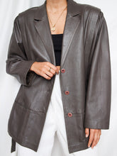 Load image into Gallery viewer, &quot;Brooklyn&quot; leather jacket (L)
