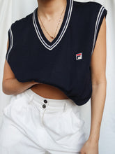Load image into Gallery viewer, FILA sleeveless knitted jumper
